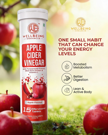 Wellbeing Enhancer Apple Cider Vinegar Effervescent Tablets | Digestion & Daily Wellness Support