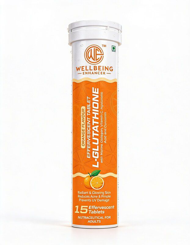 Wellbeing Enhancer L-Glutathione Effervescent Tablets | Skin Glow, Collagen & Antioxidant Support