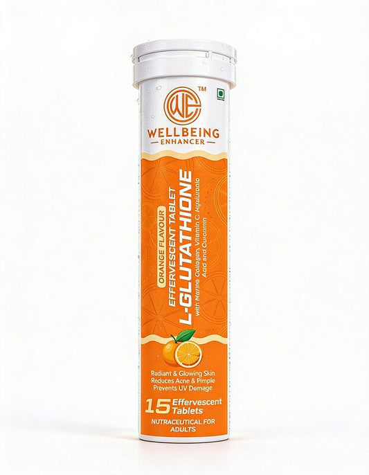 Wellbeing Enhancer L-Glutathione Effervescent Tablets | Skin Glow, Collagen & Antioxidant Support