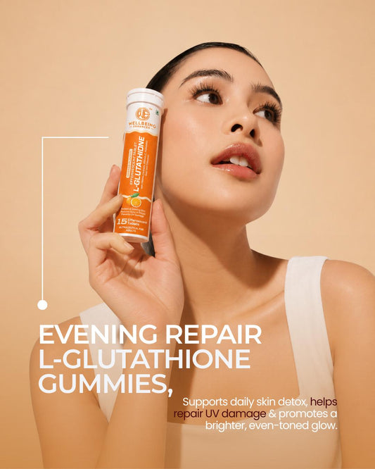 Wellbeing Enhancer L-Glutathione Effervescent Tablets | Skin Glow, Collagen & Antioxidant Support