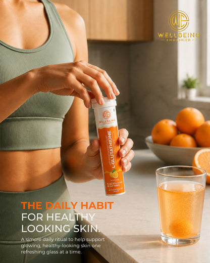 Wellbeing Enhancer L-Glutathione Effervescent Tablets | Skin Glow, Collagen & Antioxidant Support