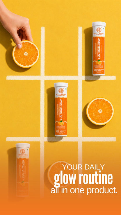 Wellbeing Enhancer L-Glutathione Effervescent Tablets | Skin Glow, Collagen & Antioxidant Support