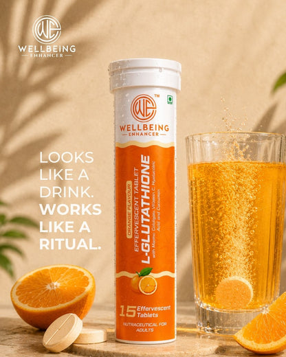 Wellbeing Enhancer L-Glutathione Effervescent Tablets | Skin Glow, Collagen & Antioxidant Support