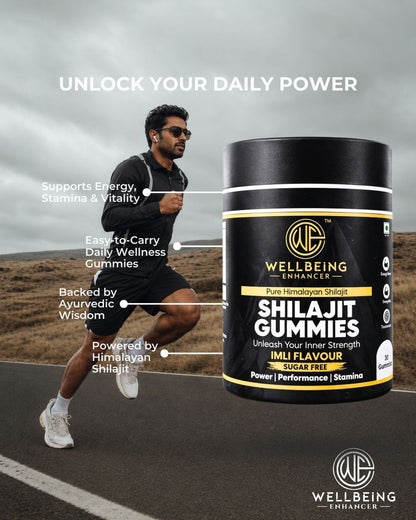 Wellbeing Enhancer Pure Himalayan Shilajit Gummies | Sugar-Free Energy & Stamina Support