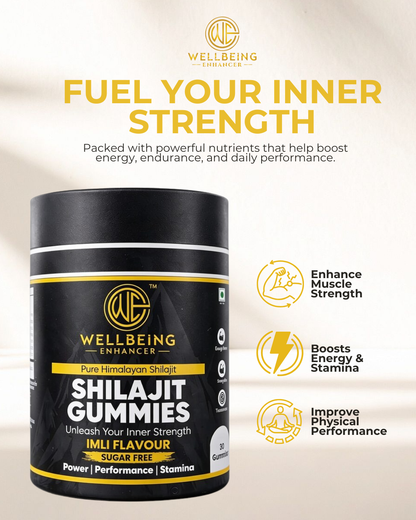 Wellbeing Enhancer Pure Himalayan Shilajit Gummies | Sugar-Free Energy & Stamina Support